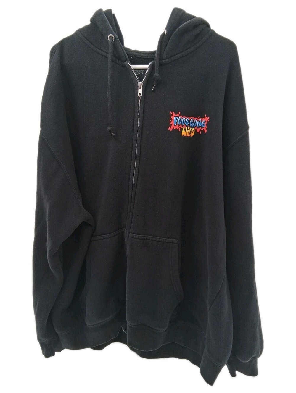 The Hundreds End Foos Gone Wild Hoodie Mens 2XL Black Full Zip Double Sided